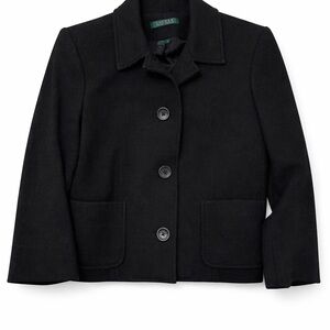 Ralph Lauren Elegant Black Pea Coat